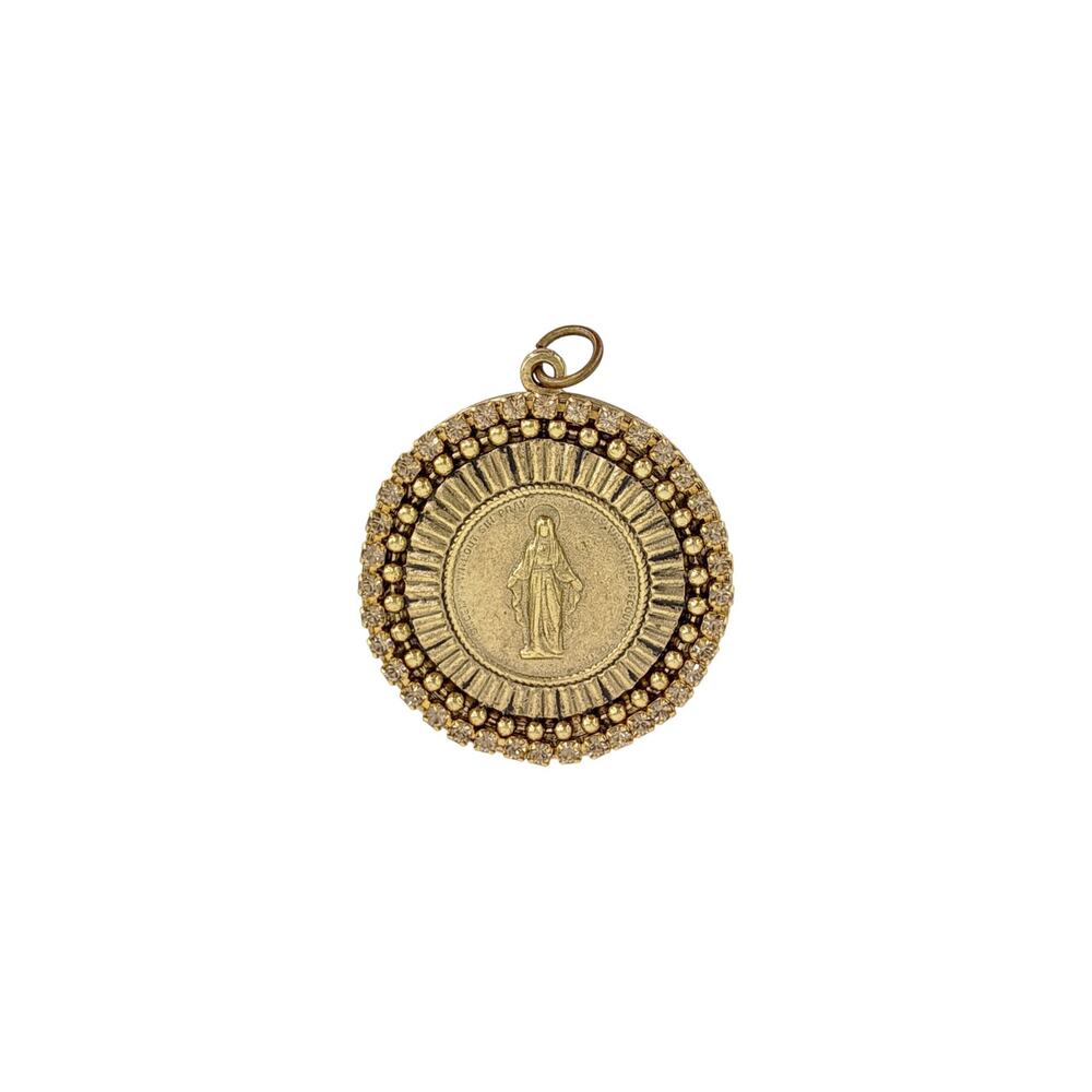 VIRGINS SAINTS & ANGELS VSA Disco Virgin Charm in Gold